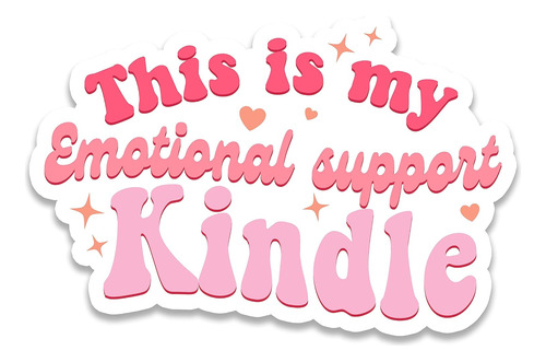 (3pcs) This Is My Emotional Support Kindle Sticker, Boo...