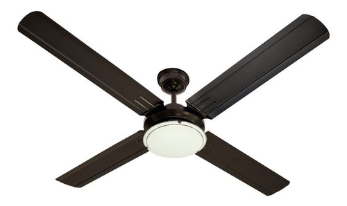 Ventilador De Techo Negro Exahome Con Plafon Garantia 5 Vel