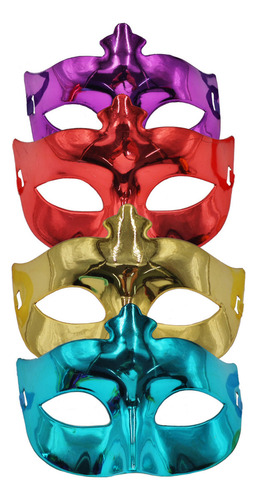 12 Antifaz Carnaval Plastico Colores Lisos Fiesta Economico Color Antifaz Liso