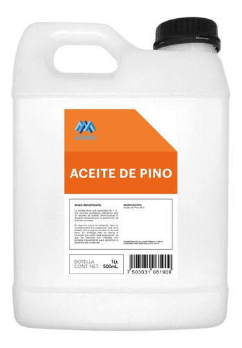 500 Mililitros Aceite De Pino Nuevo Sellado Garantizado 