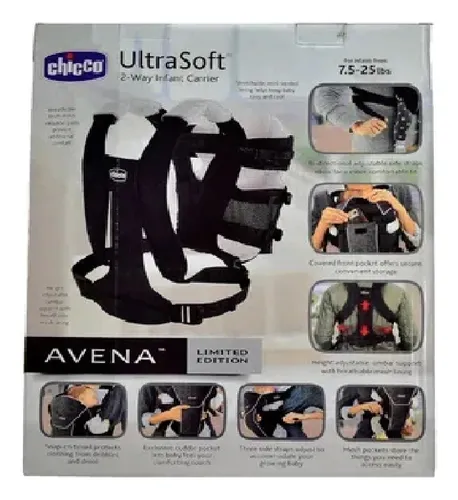 Canguro Bebé Chicco Ultrasoft Cargador Fular