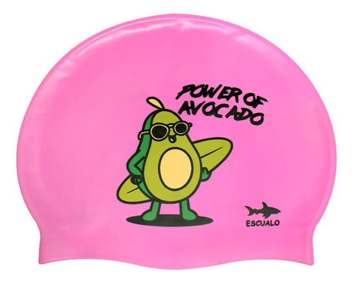 Gorra Natación Adulto Modelo Avocado Rosa - Escualo Color Rosa Chicle Diseño De La Tela Estampado Talla Unitalla