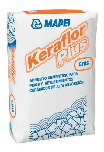 Adhesivo Pegamento Cerámica Keraflor Plus Mapei  X 30 Kg