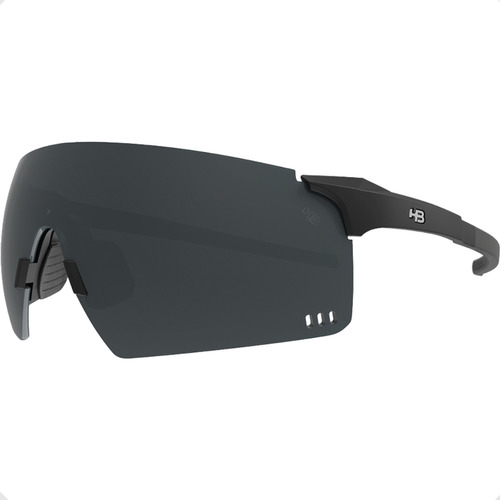 Oculos Esportivo Hb Quad R 2.0 Preto Fosco Lente Cinza Gray