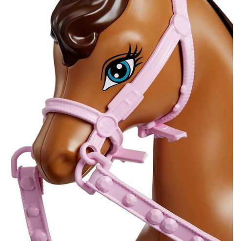 Conjunto Aulas De Equitação E Diversão - Boneca Menina Barbie Loira E Irmã Stacie Com Cavalo Pônei Marrom - Acompanha Mini Acessórios Do Esporte - Mattel Brinquedos