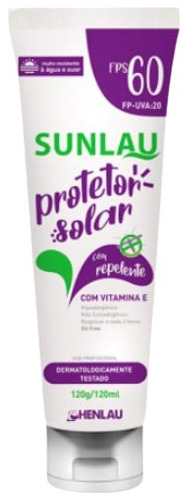 Protetor Solar C/ Repelente Vitamina E Hipoalergênico Fps 60