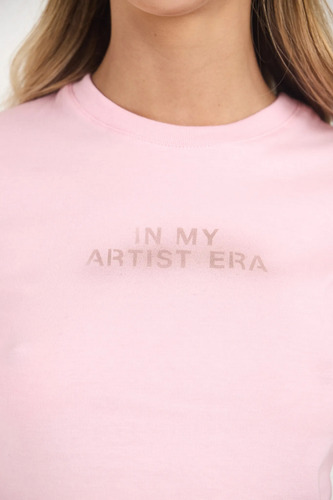 Remera Baby Tee In My Artist Era Difuminado Estampa