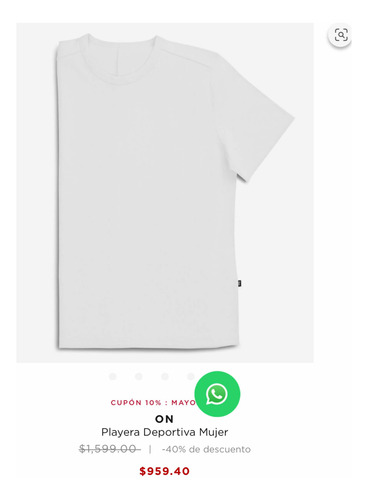 Playera Deportiva Mujer On