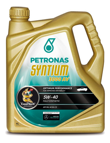Aceite Petronas Syntium 3000 Av 5w40 100% Sintético x4L