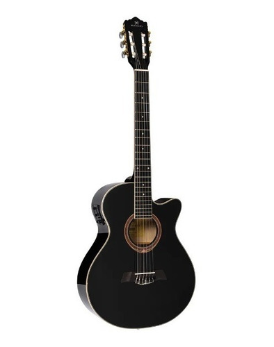 Violão Nylon Elétrico Michael Mini Jumbo Vmy340 Afinador Ele