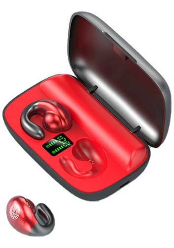 Audífonos Deportivos Inalámbricos Bluetooth S19 Tws Para C Color Rojo