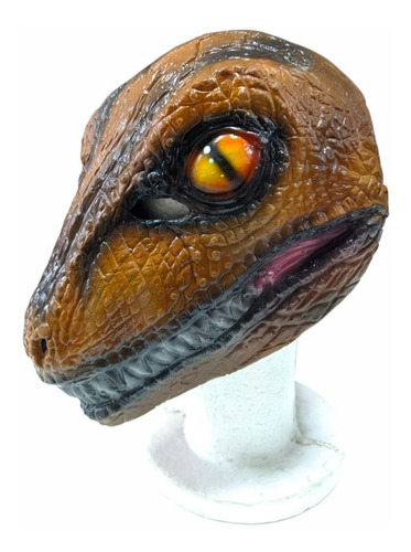 Mascara Dinosaurio Velociraptor Disfraz Cotillon Latex