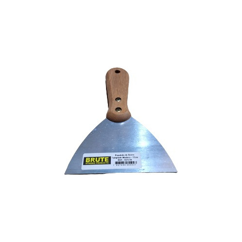 Espátula De Acero Mango De Madera 4cm Acero Templado Maxmeta