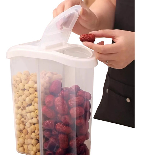 Contenedor Hermético Organizador Doble Pico Vertedor 2,5 L