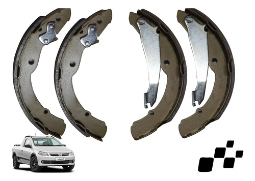 Sapata Freio Vw Saveiro G5 Com Haste Sistema Ate 230x32mm