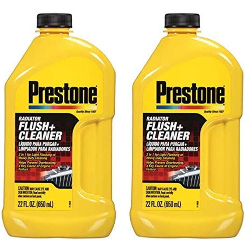 Prestone As105 Radiador Flush And Cleaner - 22 Oz - Paquete 