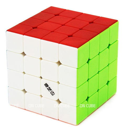 Cubo mágico magnético Qiyi Ms Stickerless de 4 x 4 x 4 x 4