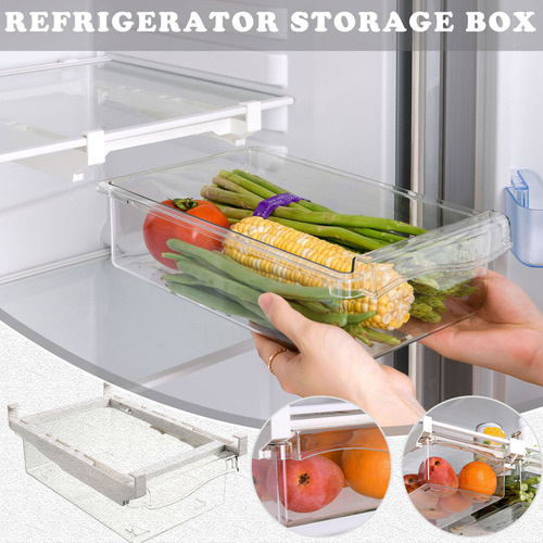 Organizador De Estantes De Cocina B, Caja De Nevera, Soporte