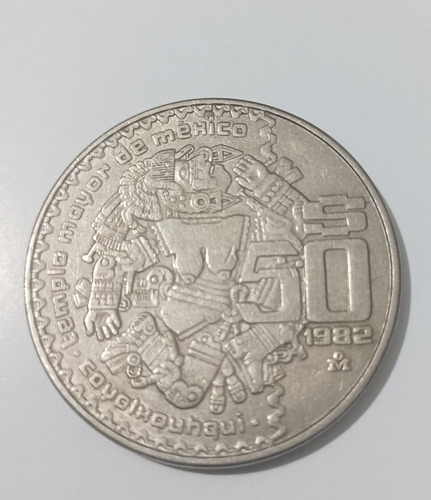 Moneda 50 Pesos Mexicanos 1982