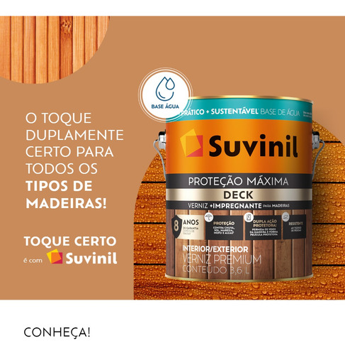 Verniz Protecao Max.deck Acet.natural 0,9lt - Suv
