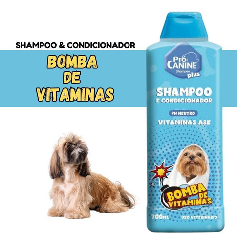 Shampoo E Condicionador Prócanine Bomba De Vitaminas 700ml