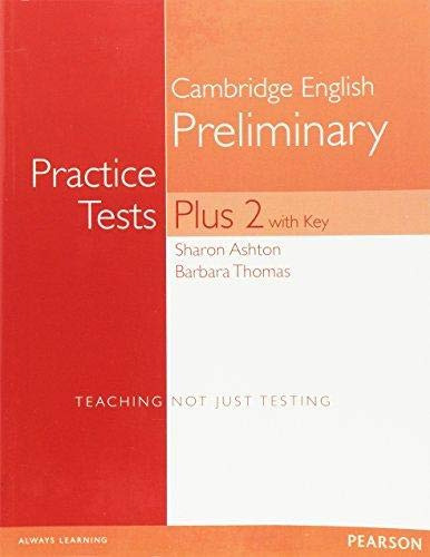 Libro Pet Practice Tests Plus 2 Students' Book With Key De B