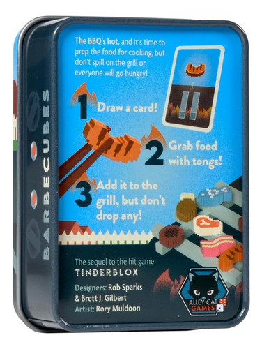 Juego De Mesa Barbecubes Tinderblox Alley Cat Games Inglés