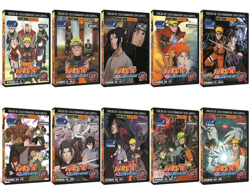 Naruto Shippuuden Completo Em Dvd Sem As Capas E Box