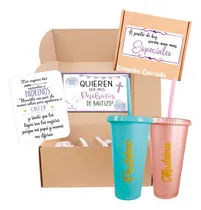 Comprar Set De Termos Personalizados Petición De  Padrinos Bautizo