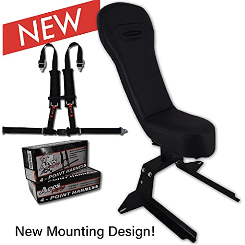 Asiento Antichoque Con Arnés Negro Para Polaris Rzr 2014+rzr