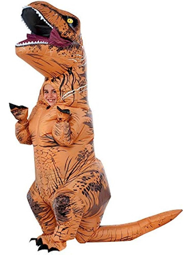 Traje Inflable T-rex Jurassic World De Rubie, Talla Infantil