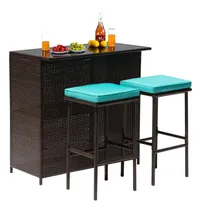 Comprar Fdw Juego De 3 Piezas De Muebles De Patio Y Bar, Juego De Mu
