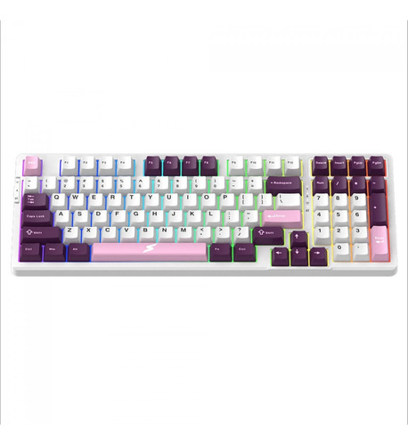Teclado Gamer Mecânico Superframe Fusion Pro, Rgb Blu/wire Branco