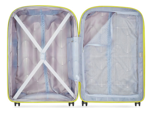 Maleta De Viaje Delsey Rígida Clavel 24'', Limón, Expandible