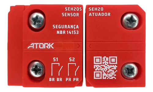 Sensor  Magnético De Segurança + Atuador 2 Na Seh20s, Atork