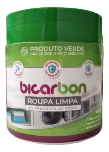 Bicarbonato De Sódio Roupa Limpa Biodegradável Bicarbon 500g