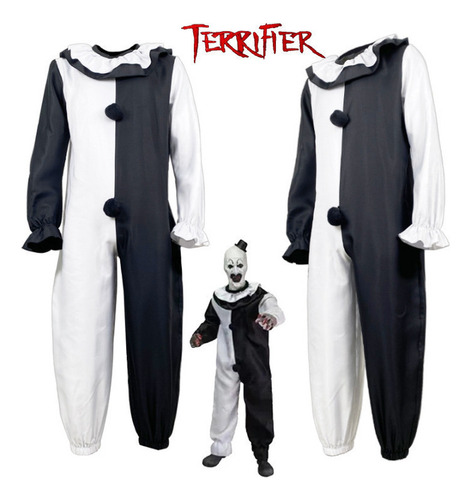 Conjunto De Máscara Disfraz Halloween De Payaso Aterrador