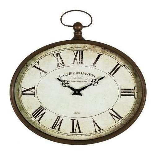 Reloj De Pared Frances Ovalado De Estilo Vintage Galerie Du 