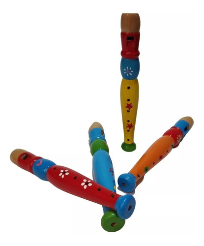 Instrumento Musical Flauta Dulce Chica Madera Infantil 