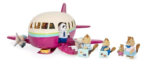 Li'l Woodzeez Set Avión Con Accesorios