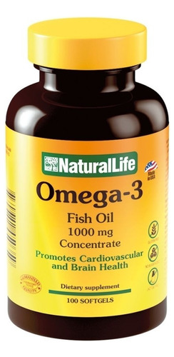 Omega 3 1000mg Natural Life X 100 Capsulas