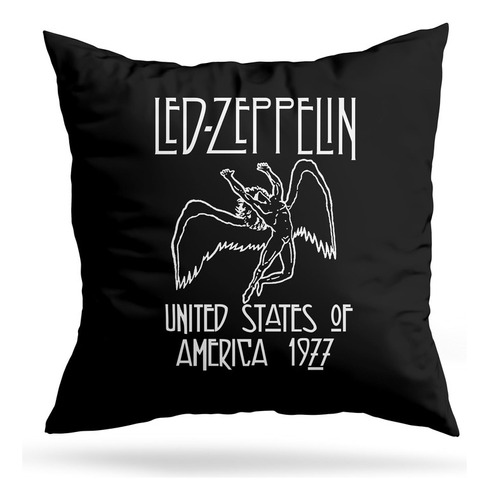 Cojin Deco Led Zeppelin 1977 (d1068 Boleto.store)