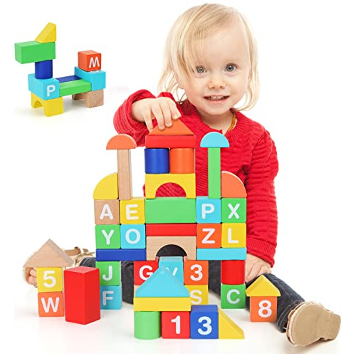 Gemem 48 Piezas De Bloques De Construcción Niños De 3...