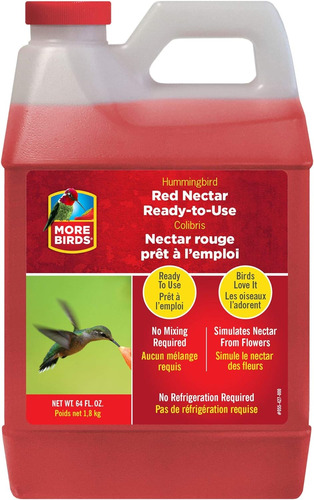 Premium Hummingbird Nectar, 64-ounces