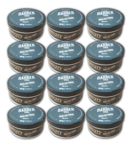 Pomada Matte Infinity 80g Caixa Com 12 Unidades Efeito Seco