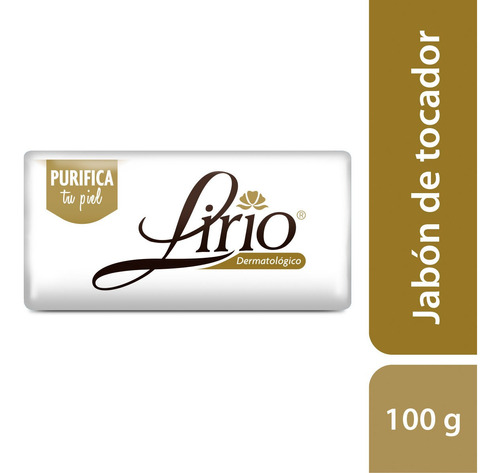 Jabón En Barra Lirio De Rmatológico 100g