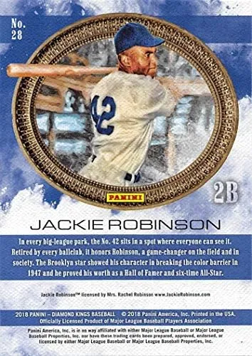 Jackie Robinson 2018 Donruss Diamond Kings Mint Card 28 Que