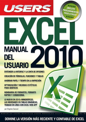 Libro: Excel 2010: Manuales Users (spanish Edition)