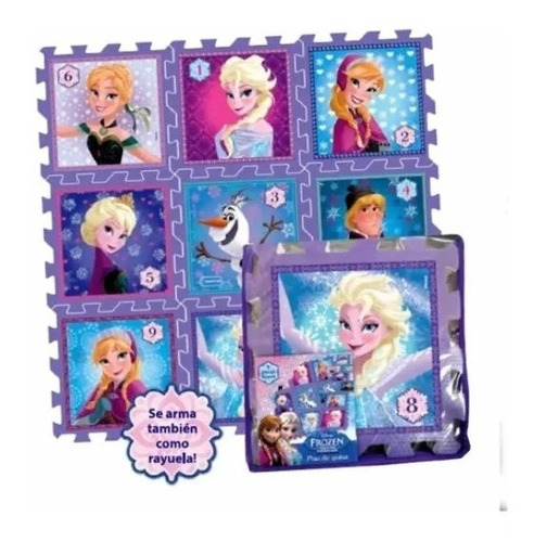 Piso De Goma Eva Y Rayuela Frozen Disney Orginal