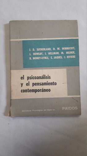 Libro * Psicoanalisis Y Pensamiento Contemporaneo * Paidos